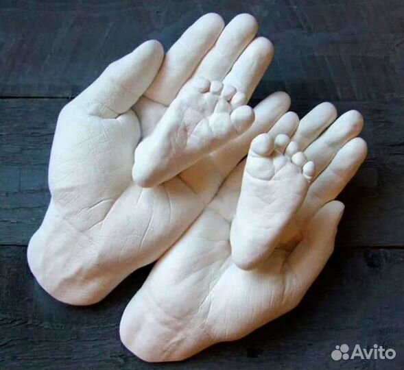 3D слепок рук для двоих, новый