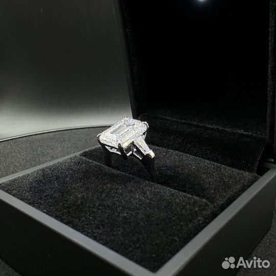 Кольцо с бриллиантом 5.22ct, D, VVS2, IGI, CVD