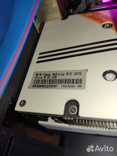 Видеокарта RTX 3070 Colorful Ultra W OC 8G