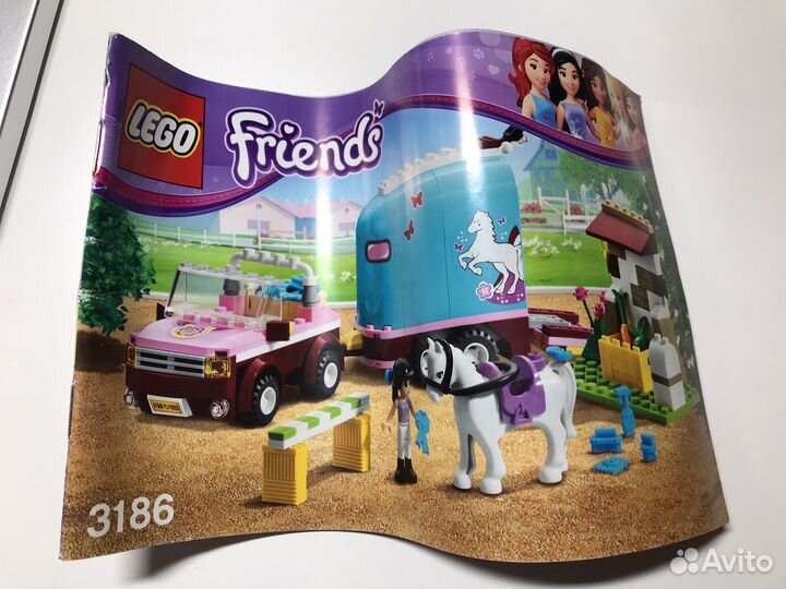 Lego friends 3186 Эмма и трейлер для лошадей