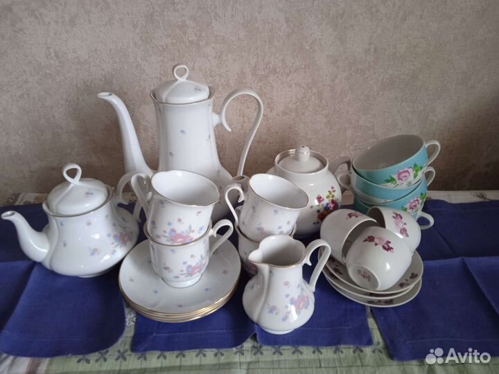 Чайная фарфоровая посуда СССР