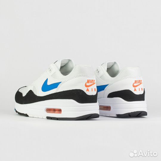 Кроссовки Nike Air Max 1 White / Black / Blue