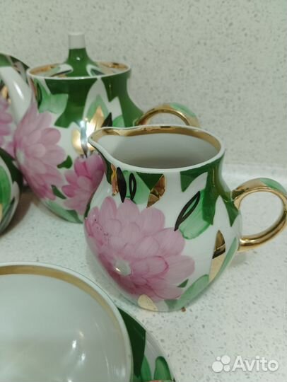 Сервиз чайный георгин Дулево