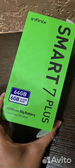 Infinix Smart 7 Plus, 3/64 ГБ