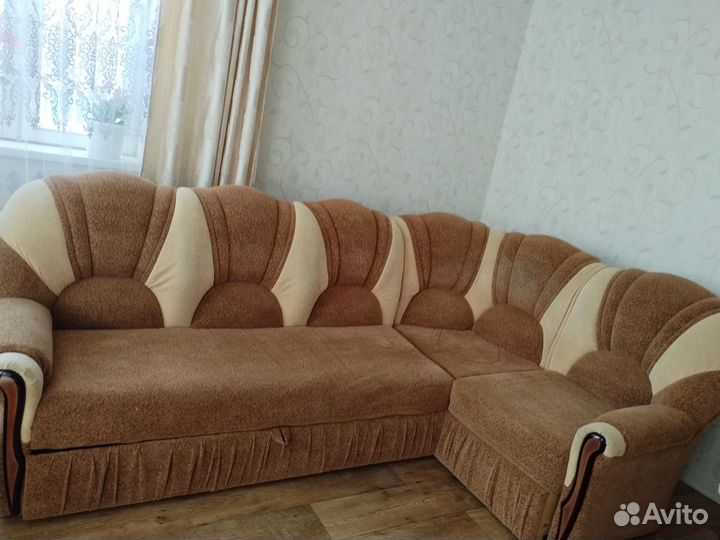 Диван угловой с креслами бу