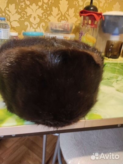 Норковая шапка мужская 59 60