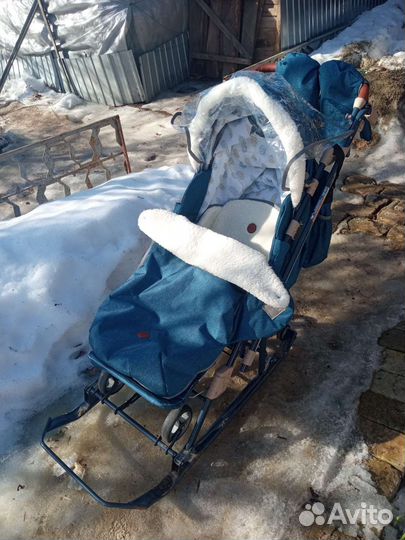 Коляска санки