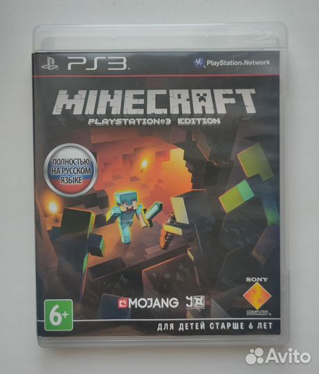 Лицензионный диск Minecraft, Майнкрафт, PS3, пс3