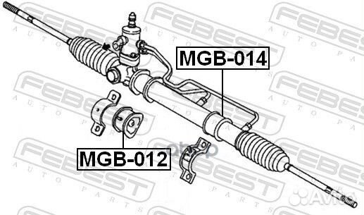 Проставка рулевой рейки MGB-012 Febest