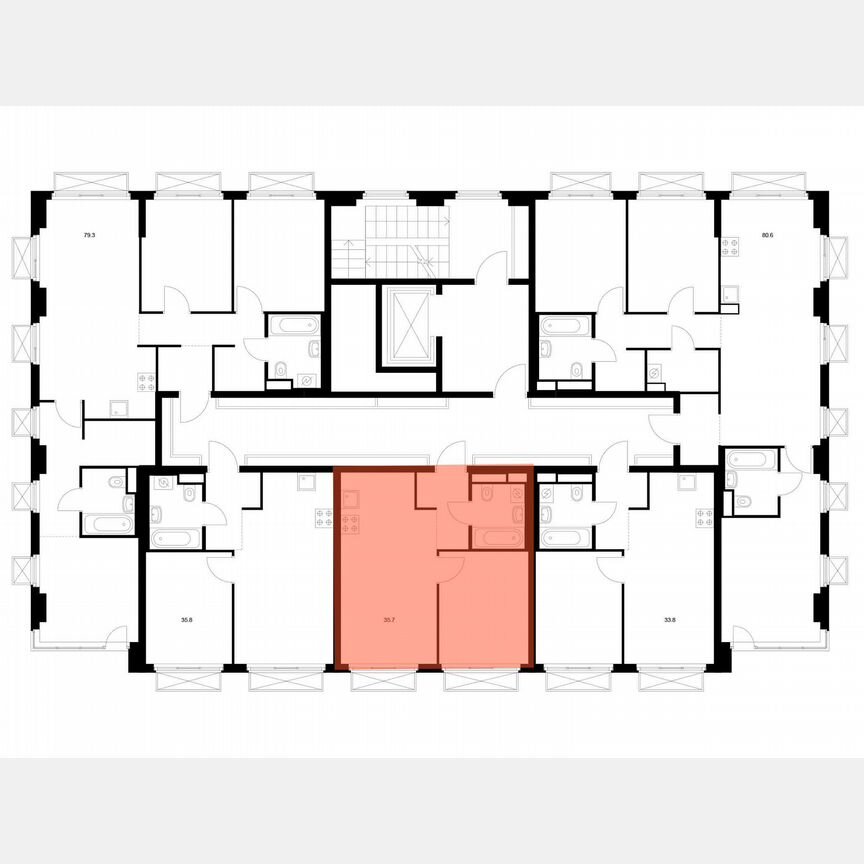1-к. квартира, 35,7 м², 5/9 эт.