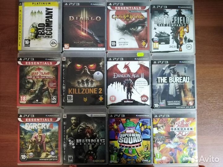 Диски на Sony PS3 в ассортименте