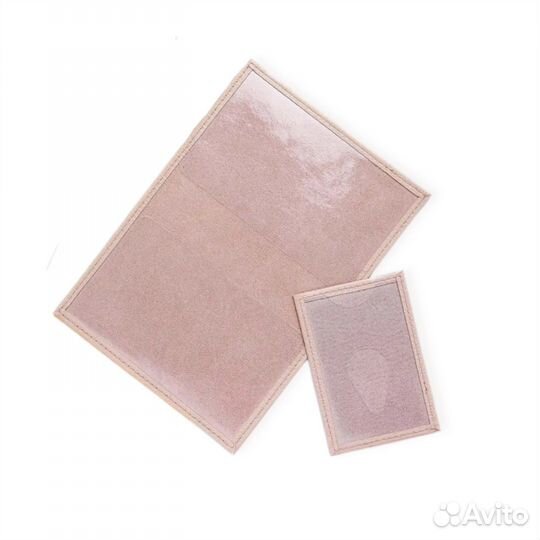 Кожаные обложка для паспорта и кардхолдер, новые