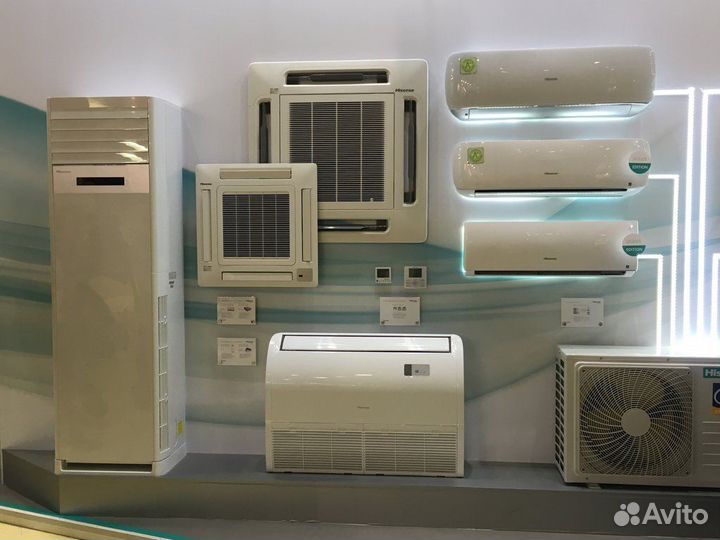 Кассетный кондиционер Hisense heavy classic на50м2