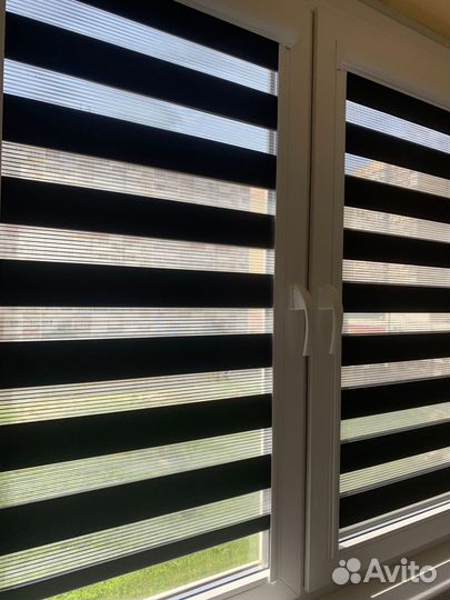 Рулонные шторы день ночь