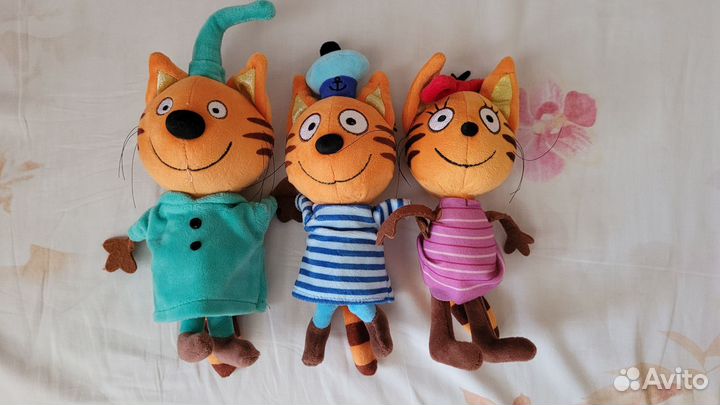 Мягкие игрушки три кота