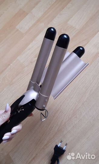 Плойка тройная для волос