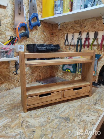 Полка из массива дерева с Авито-доставкой тик