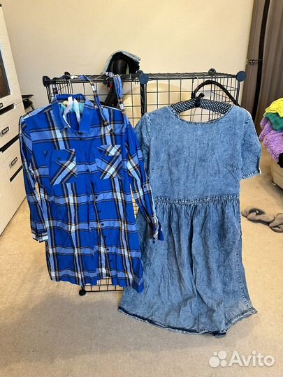 Пакет женских вещей(платья, рубакшки)номер 1
