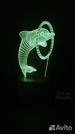 Светодиодный светильник 3D