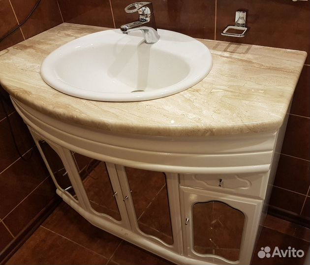 Столешница для ванной из камня