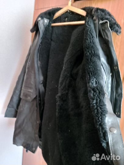 Кожаная куртка мужская зимняя