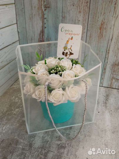 Букеты из мыльных роз