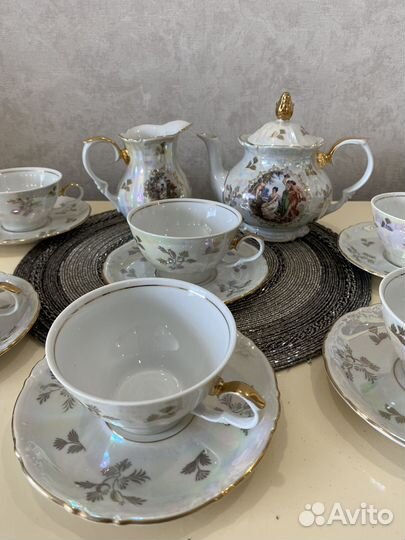 Чайный сервиз мадонна гдр 6 персон