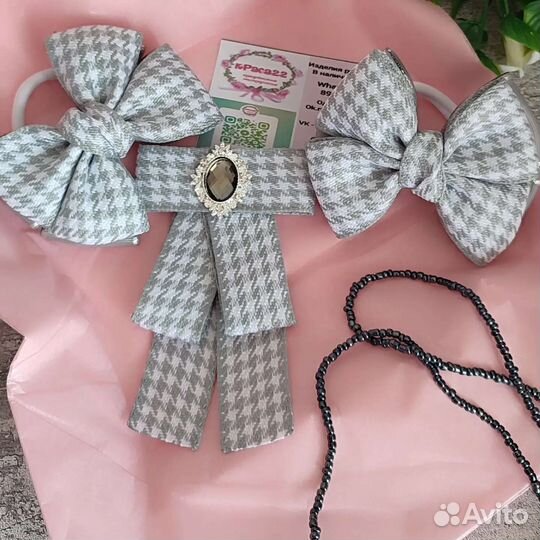 Комплекты и бантики для школы. Ручная работа