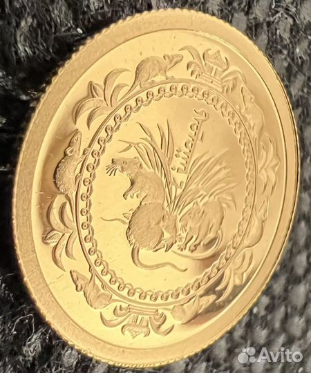 Золотая монгольская монета