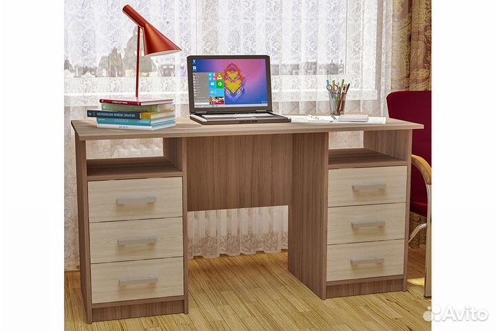 Письменный стол Фронда-2 двухтумбовый с ящиками