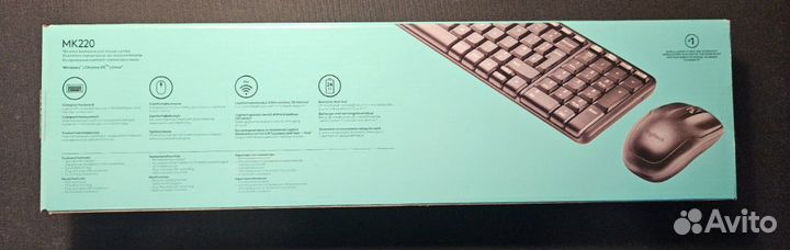 Клавиатура+мышь беспроводная Logitech MK220