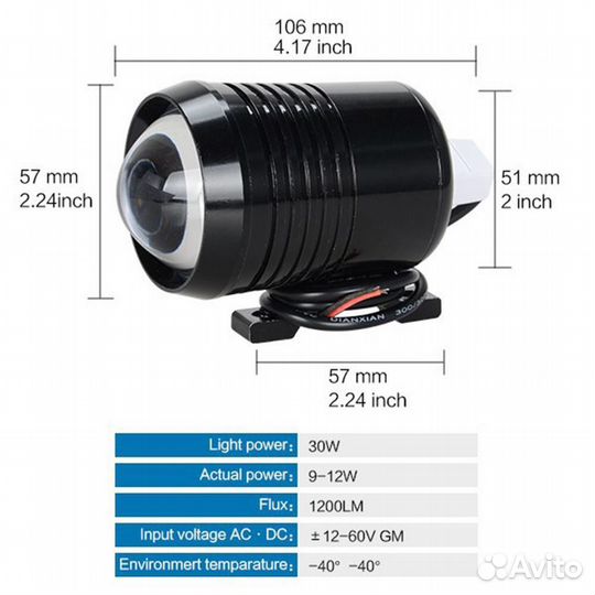 Противотуманные фары для мотоцикла