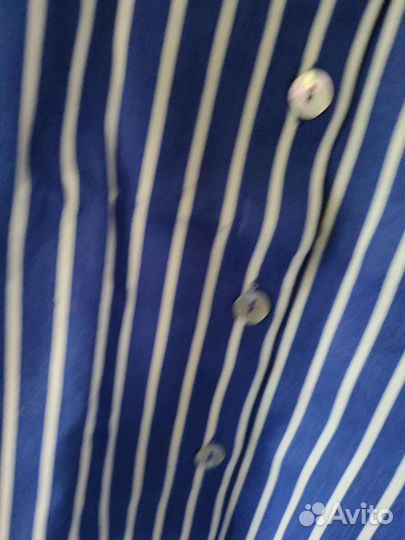 Платье-рубашка лен xs