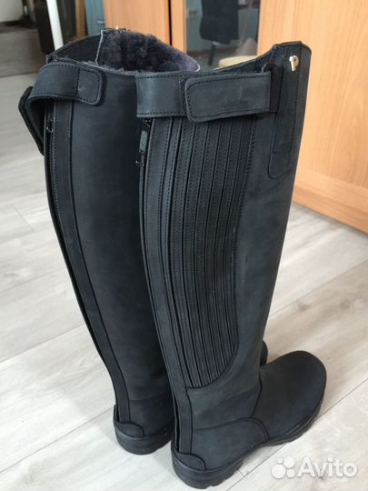 Сапоги для верховой езды petrie новые, кожаные, 37