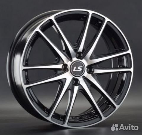 Новый литой диск LS R16 4x100 ET50 D54,1 LS362 BKF