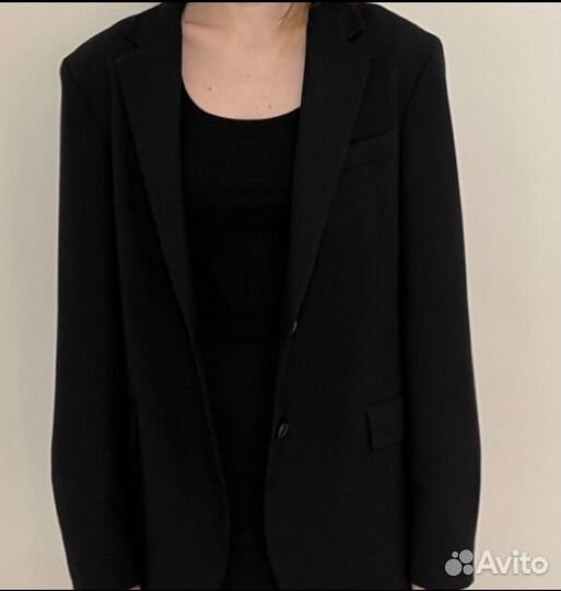 Пиджак черный Monki оверсайз