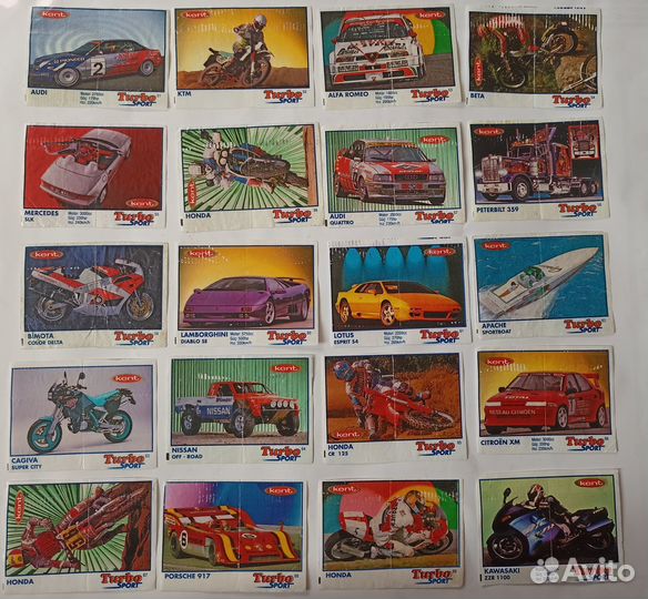 Turbo Sport 1-70 (Полная коллекция, 70 шт)