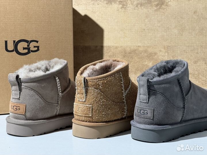 Угги женские Ugg Classic Ultra Mini Smoke