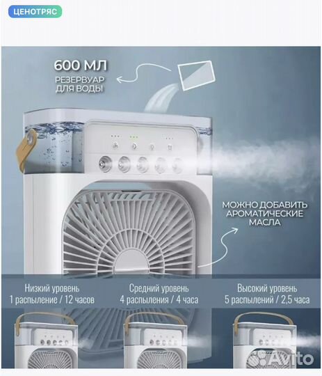 Вентилятор настольный мини кондиционер