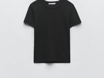 Топ футболка Zara чёрная (M)