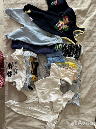 Детские вещи пакетом до 6 мес