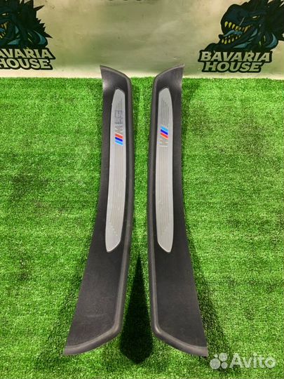 Накладки на внутренние порожки М задние Bmw 5 E60