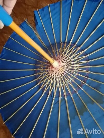 Зонт шелковый раритетный 50х