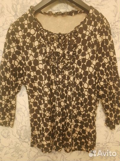 Блузка alpine rouge Япония шелк