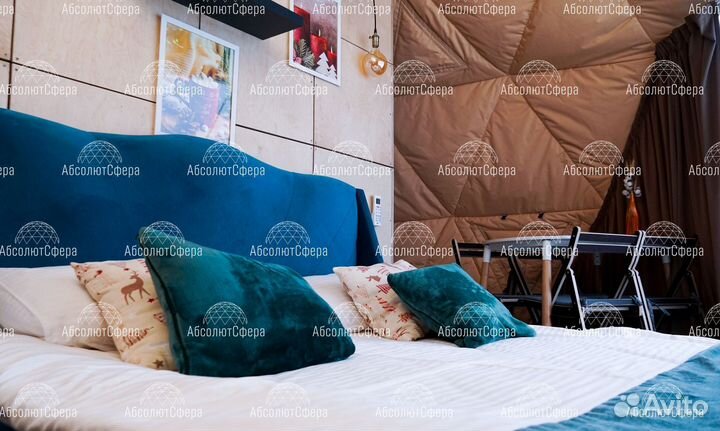 Геокупол для глэмпинга. Сферический шатерD8. Юрта