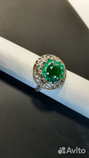 Комплекты 19.5 и 20 р.С Изумрудами(4.6 Ct) Кашмир