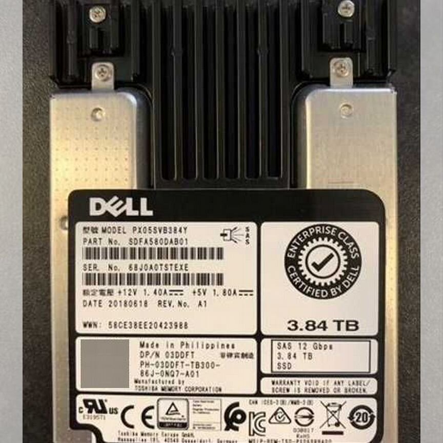 [PX05SVB384Y] Жесткий Диск Dell Toshiba 3,84 Тб Px05svb384y