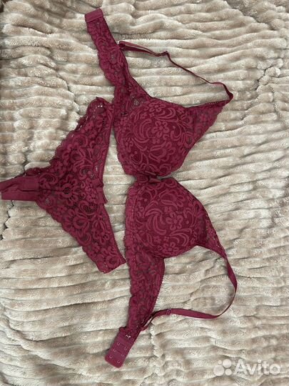 Комплект нижнего белья Etam бордовый 80с