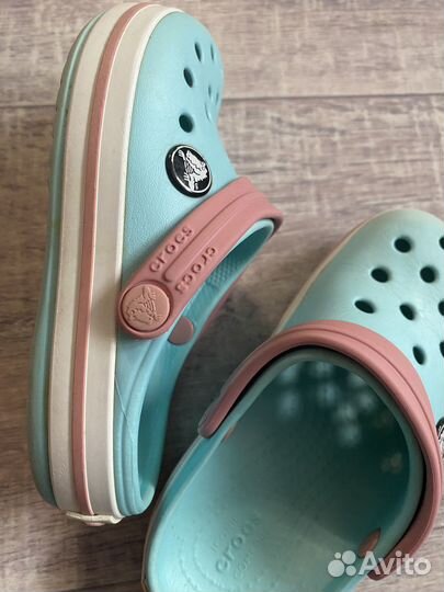 Сабо crocs crocband C-10 16,6см мятные