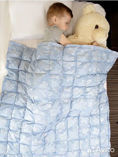 Одеяло утяжеленное детское с лузгой гречихи